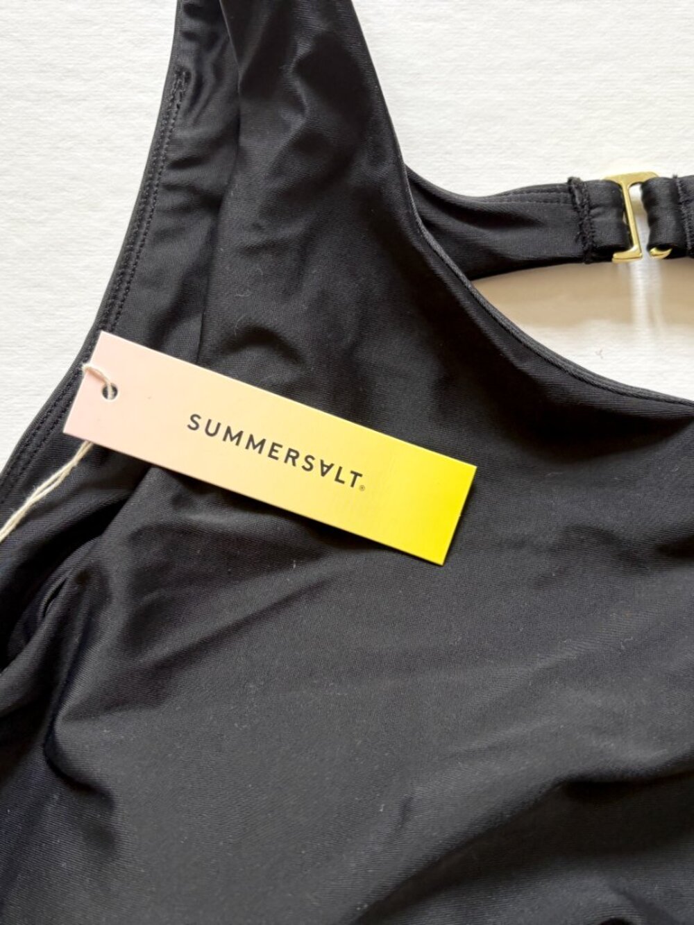Summersalt black swim top - High Neck Cut Out Bikini Top - sz 14 NWT - Picture 3 of 7
